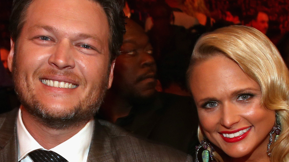 Blake Shelton and Miranda Lambert smiling