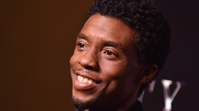 Chadwick Boseman on the red carpet