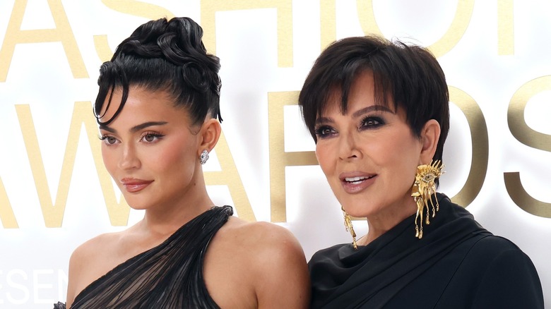 Kylie Jenner and Kris Jenner at an awards event.