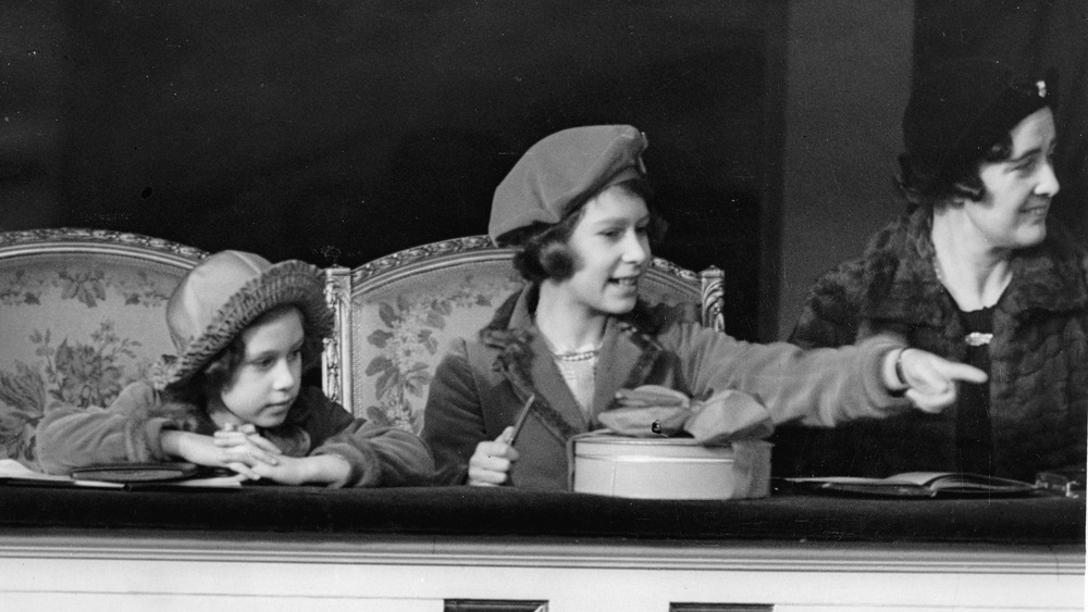Princess Elizabeth enjoying a pony show