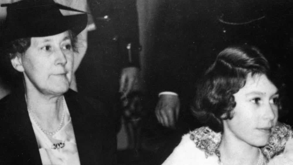 Queen Elizabeth with her nanny
