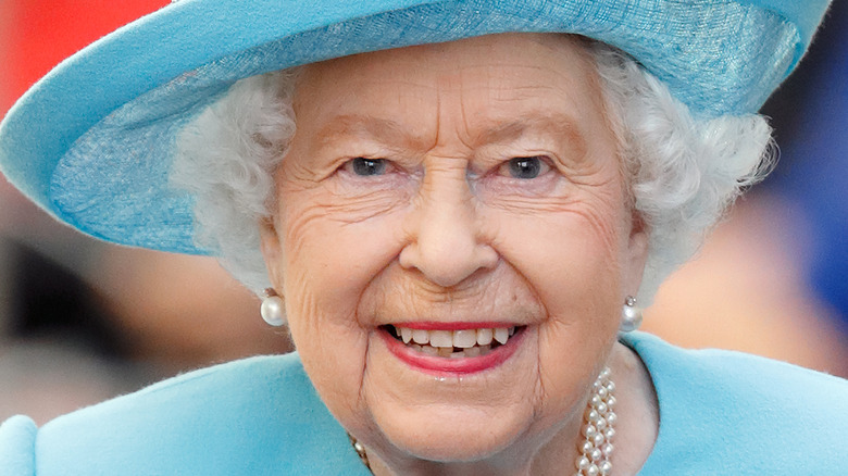 Queen Elizabeth smiling