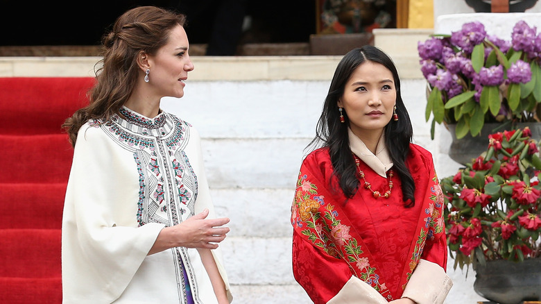 Queen Jetsun Pema and Princess Catherine together