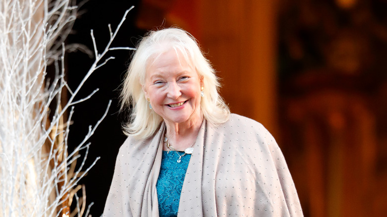 Angela Kelly, the queen's dressmaker smiling
