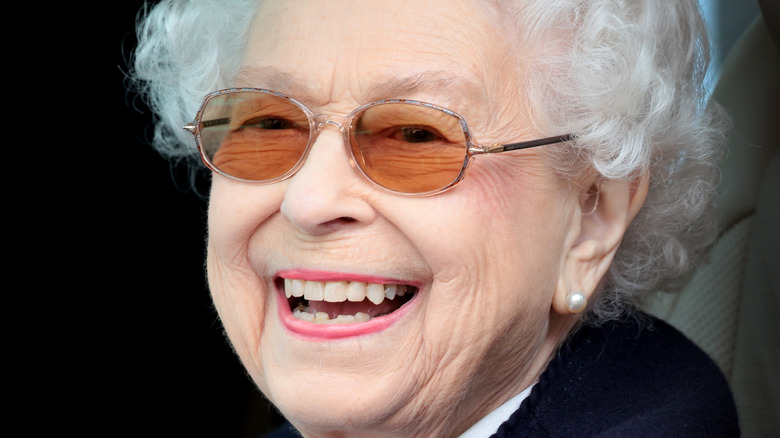 Queen Elizabeth smiling