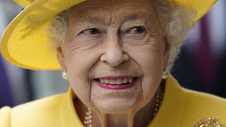 Queen Elizabeth smiling