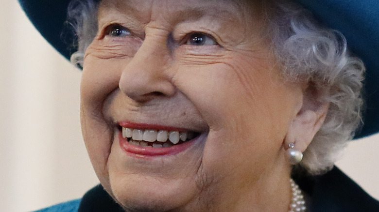 Queen Elizabeth smiling 