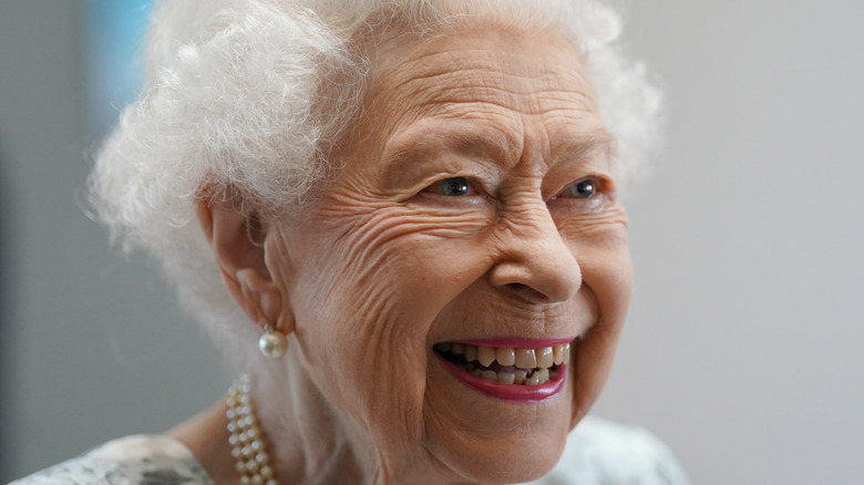 Queen Elizabeth smiling