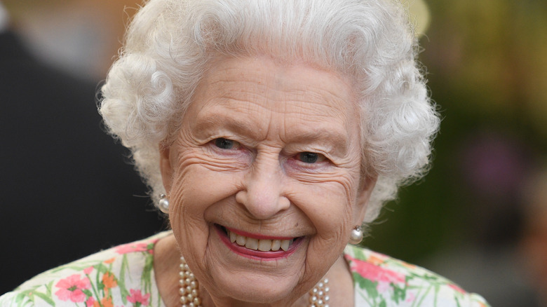 Queen Elizabeth smiling