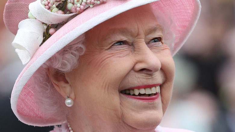 Queen Elizabeth II smiling