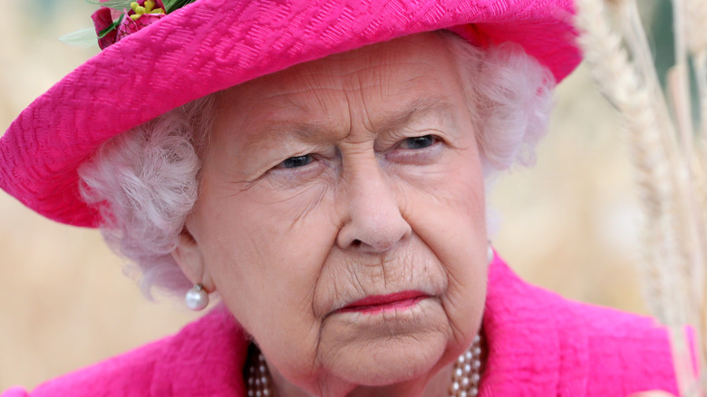 Queen Elizabeth II during a royal outing. 