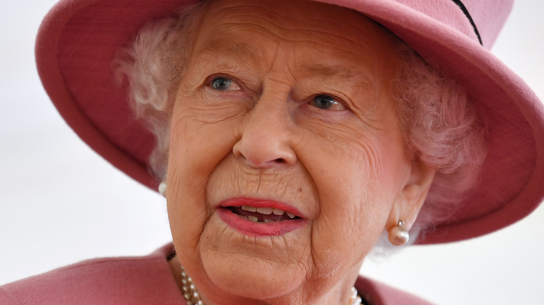 Queen Elizabeth looking away from camera