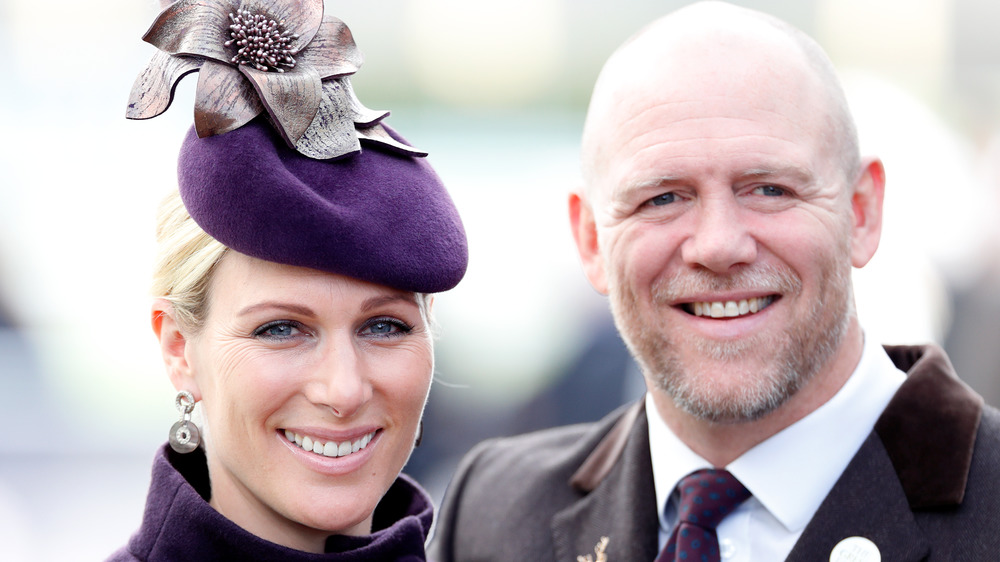 Zara Philips and Mike Tindall at a royal event 