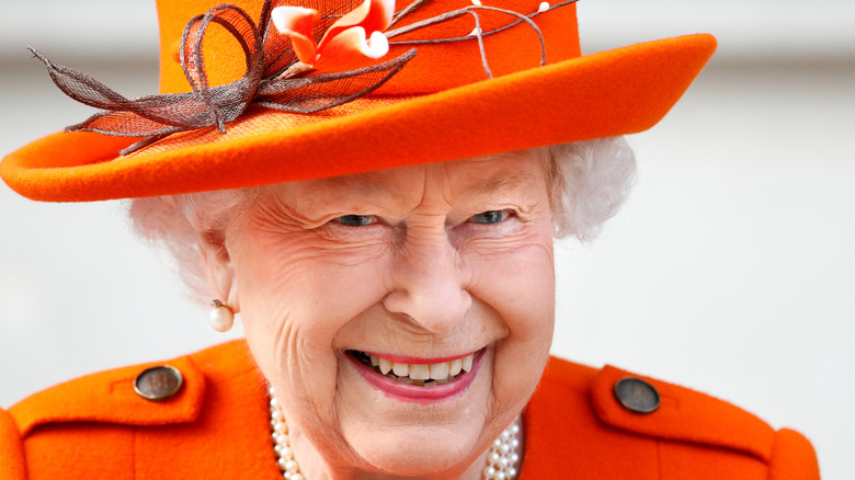 Queen Elizabeth smiling 