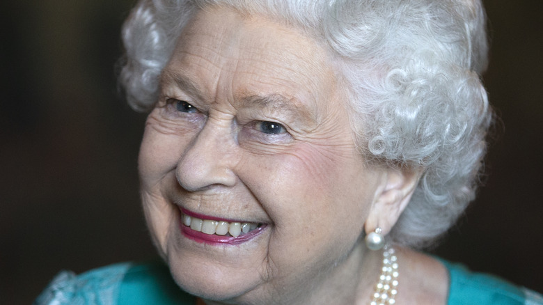 Queen Elizabeth smiling