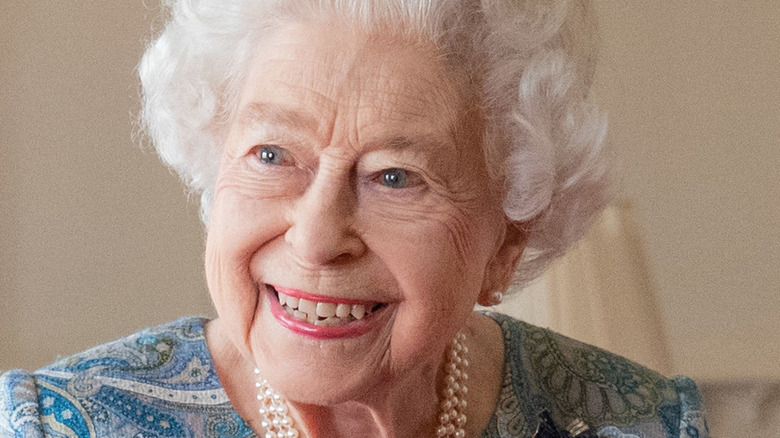 Queen Elizabeth smiling