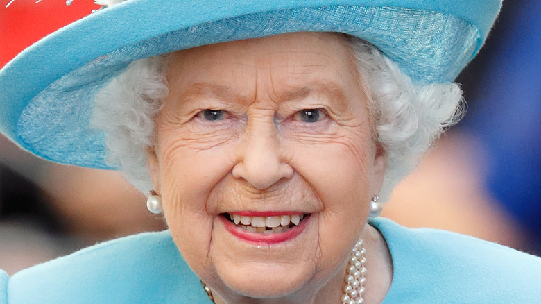 Queen Elizabeth smiling