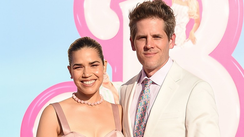 America Ferrera and Ryan Piers Williams at "Barbie" premiere