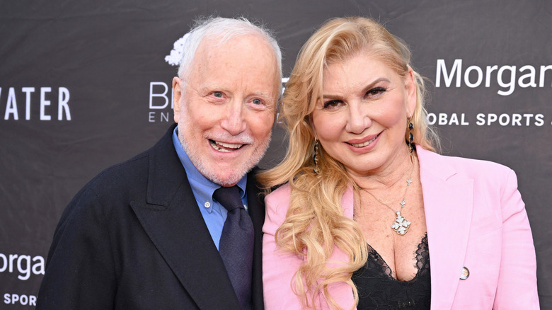 Richard Dreyfuss and Svetlana Erokhin attend the Los Angeles Premiere of "Sweetwater" at Steven J. Ross Theatre on the Warner Bros. Lot on April 11, 2023 in Burbank, California.