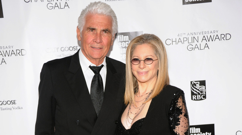 James Brolin and Barbra Streisand posing together at a gala in 2013