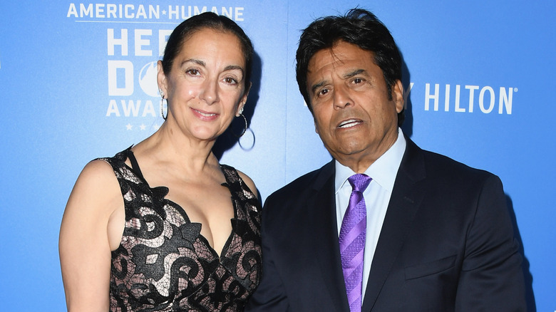 Nanette Mirkovich and Erik Estrada posing at an event in 2018