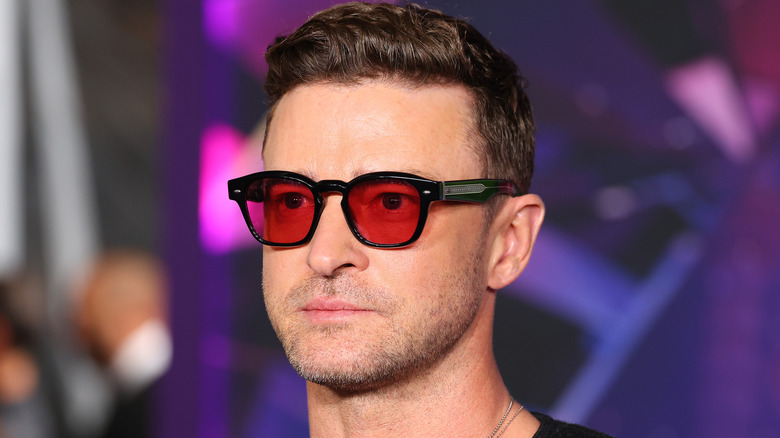 Justin Timberlake gazes in close-up