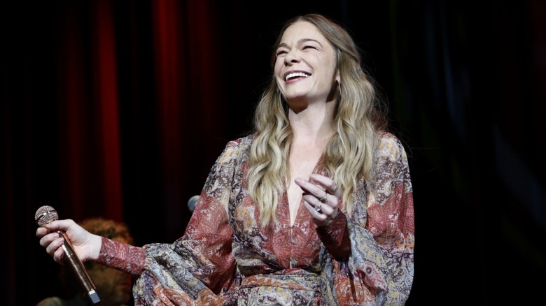 LeAnn Rimes smiling on stage