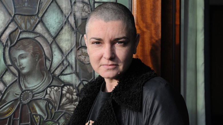 Sinead O'Connor looking intense