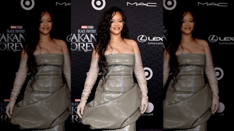 rihanna at wakanda forever premiere