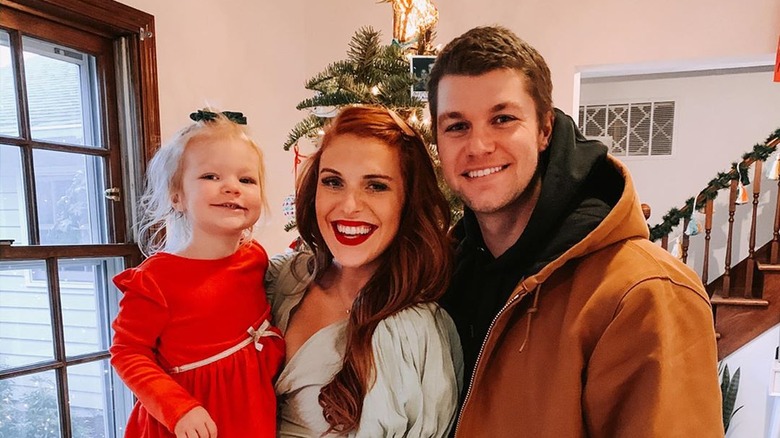 Audrey and Jeremy Roloff with daughter Ember