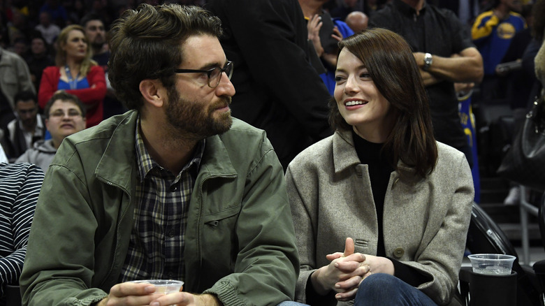 Emma Stone and Dave McCary