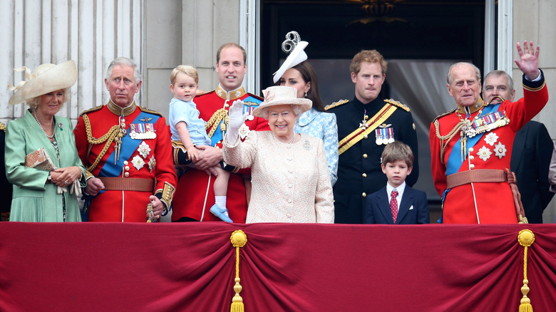 The royal family at Buckingham Palace