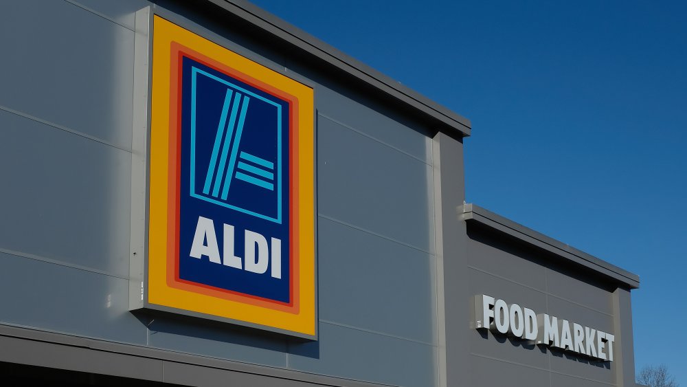 Exterior of an Aldi store