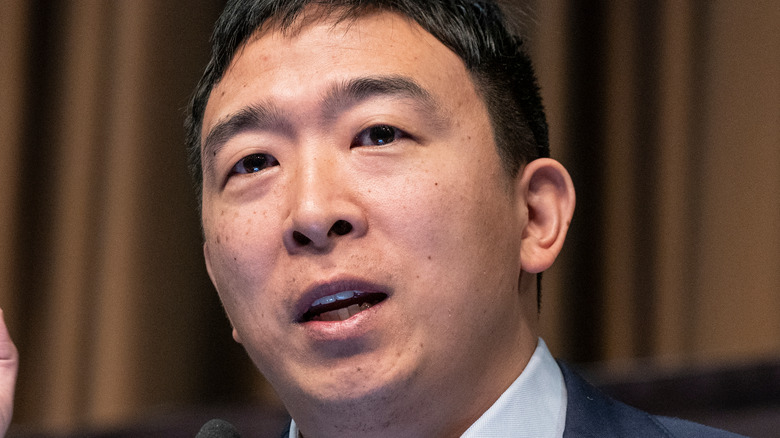 Andrew Yang speaking