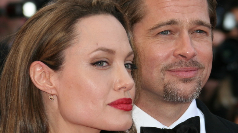 Angelina Jolie and Brad Pitt on the red carpet