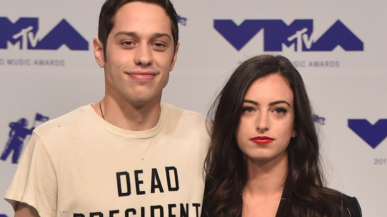 Pete Davidson Cazzie David posing