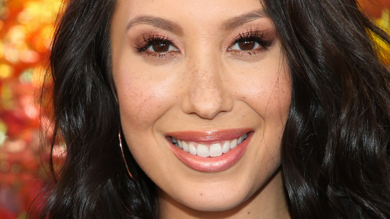 close up of Cheryl Burke smiling