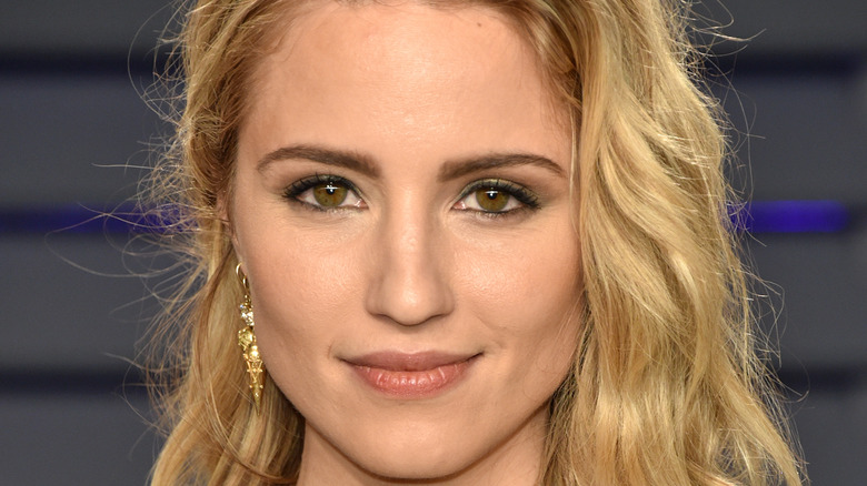 Dianna Agron poses at an event
