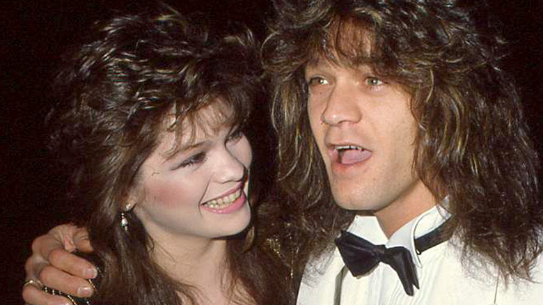 Valerie Bertinelli smiles at Eddie Van Halen