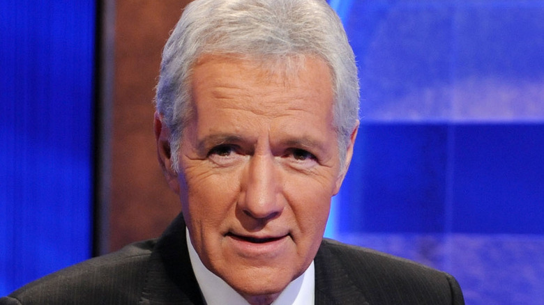 Alex Trebek hosts Jeopardy!