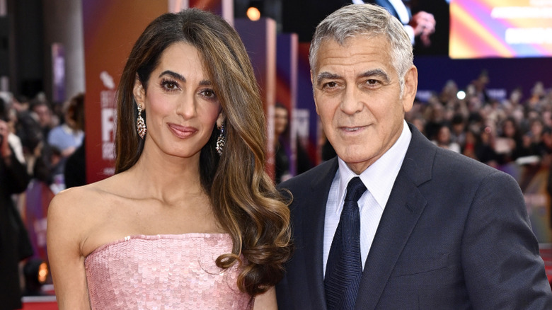 Amal Clooney and George Clooney at the 2025 Jay Kelly Headline Gala