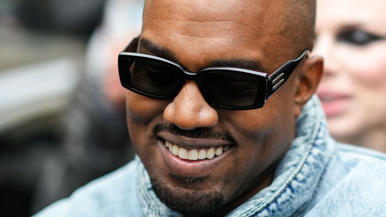 Kanye West wearing sunglasses