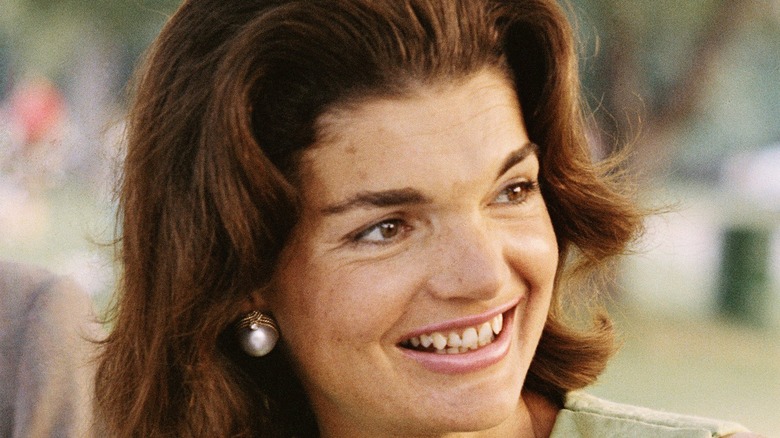 Jackie Kennedy smiling