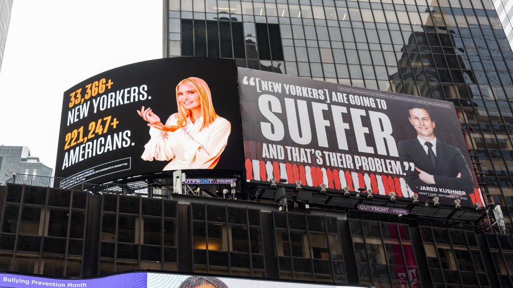 Billboards over New York's Times Square