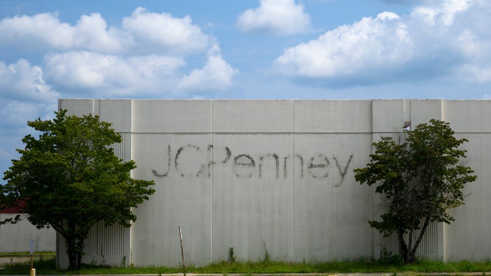 fading JCPenney store sign
