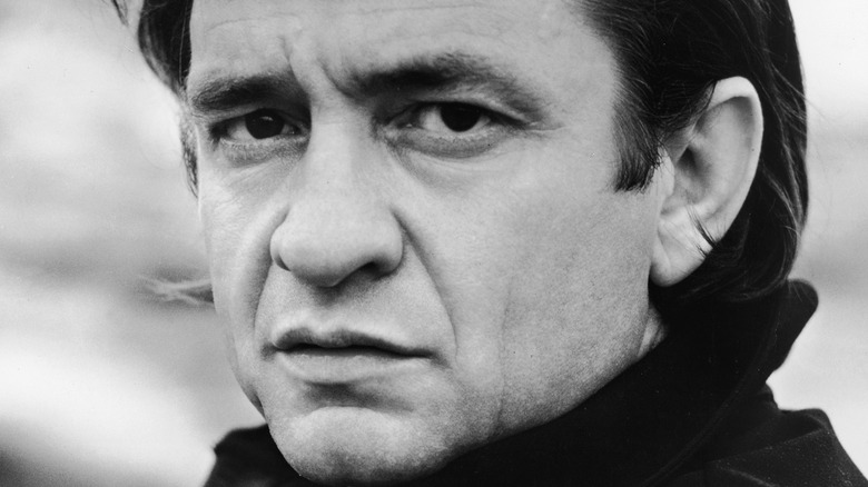 Johnny Cash posing