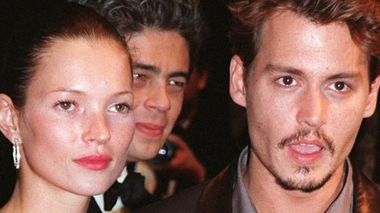 Kate Moss and Johnny Depp on the red carpet 