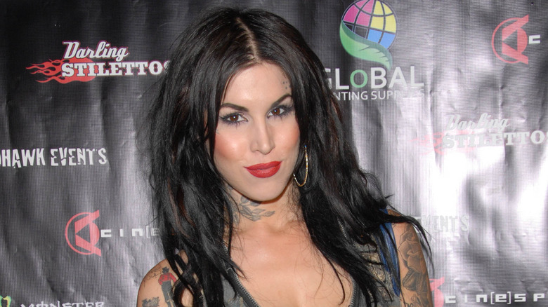 Kat Von D posing