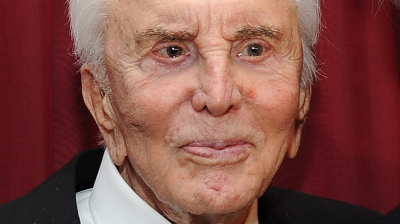 Kirk Douglas smiling