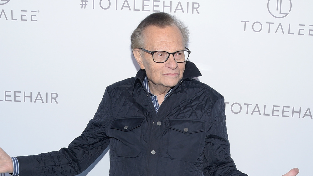 Larry King attending an event